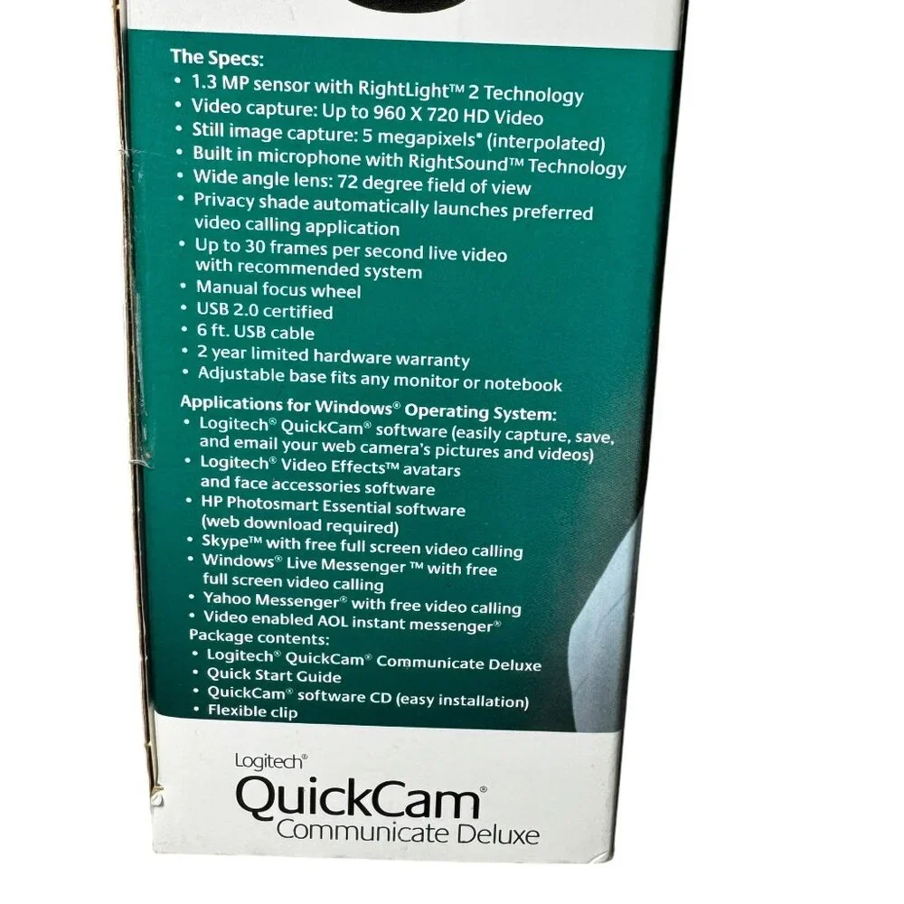Logitech QuickCam Communicate Deluxe WebCamera (BRAND NEW)